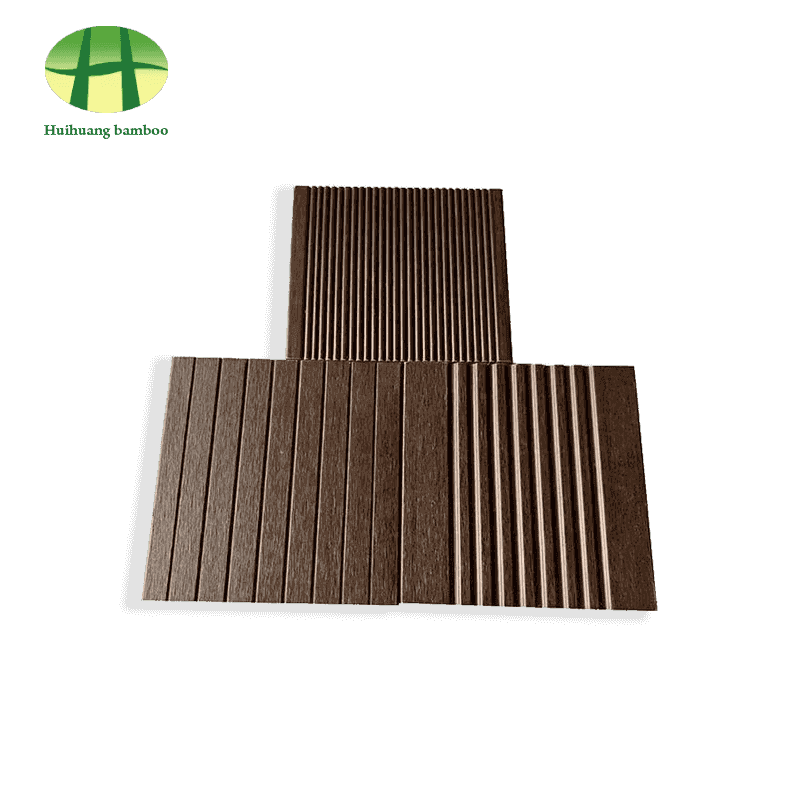 Lantai bambu warna kopi