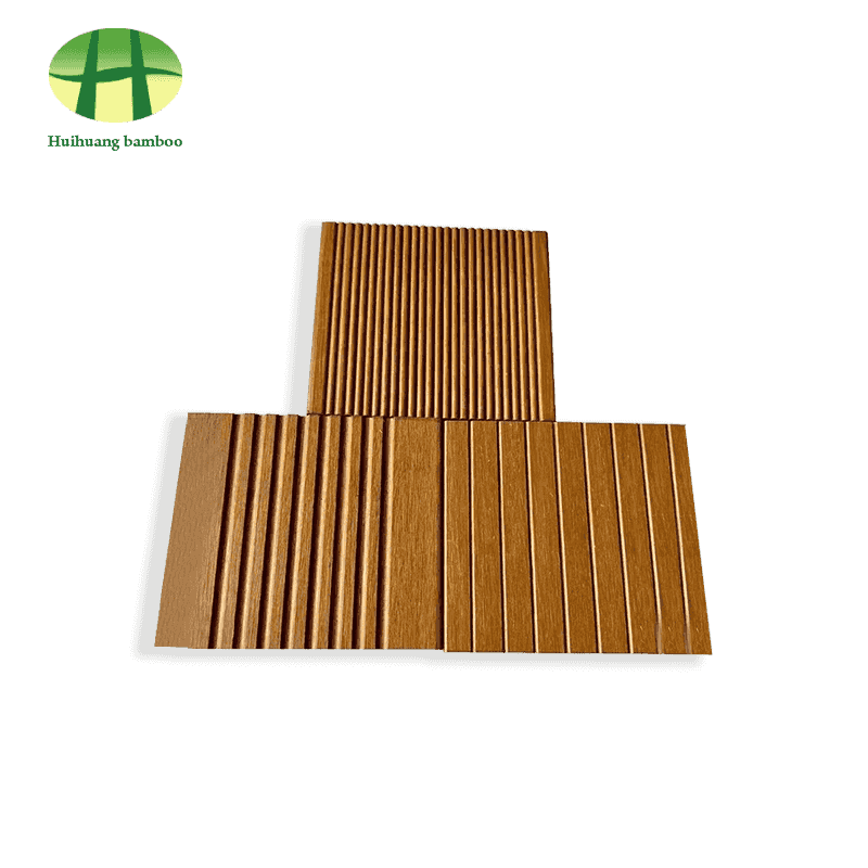 Lantai bambu warna asli