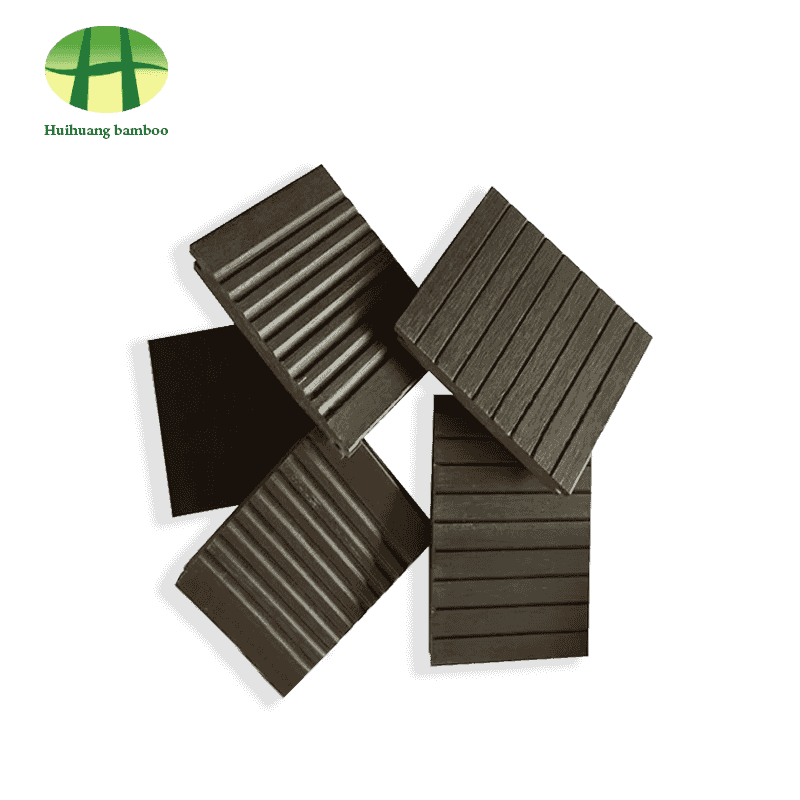 Lantai bambu warna berkarbonisasi