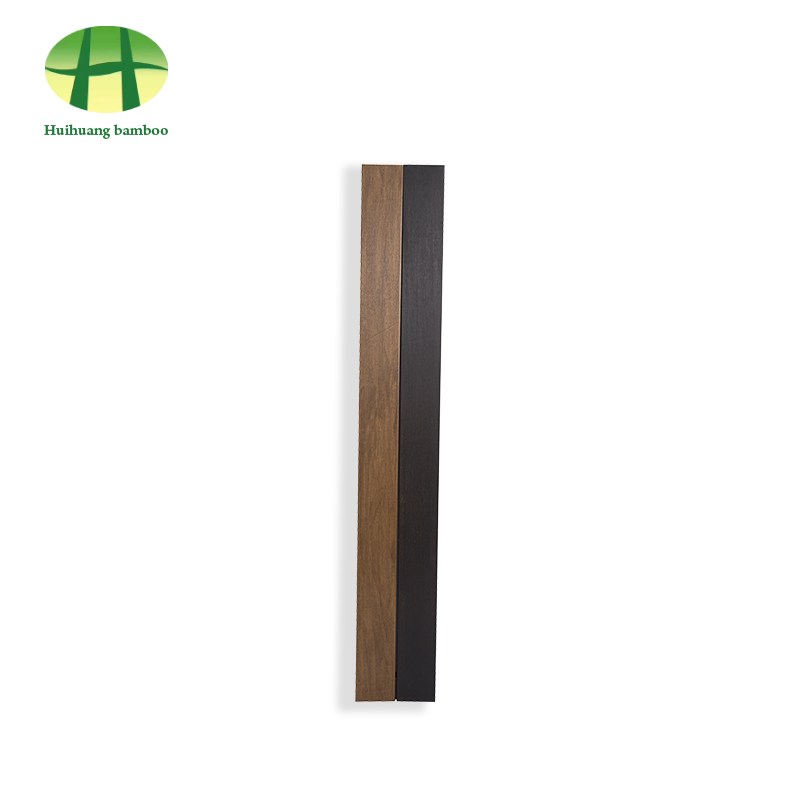 Lantai bambu berat mengkilap berwarna berkarbonisasi