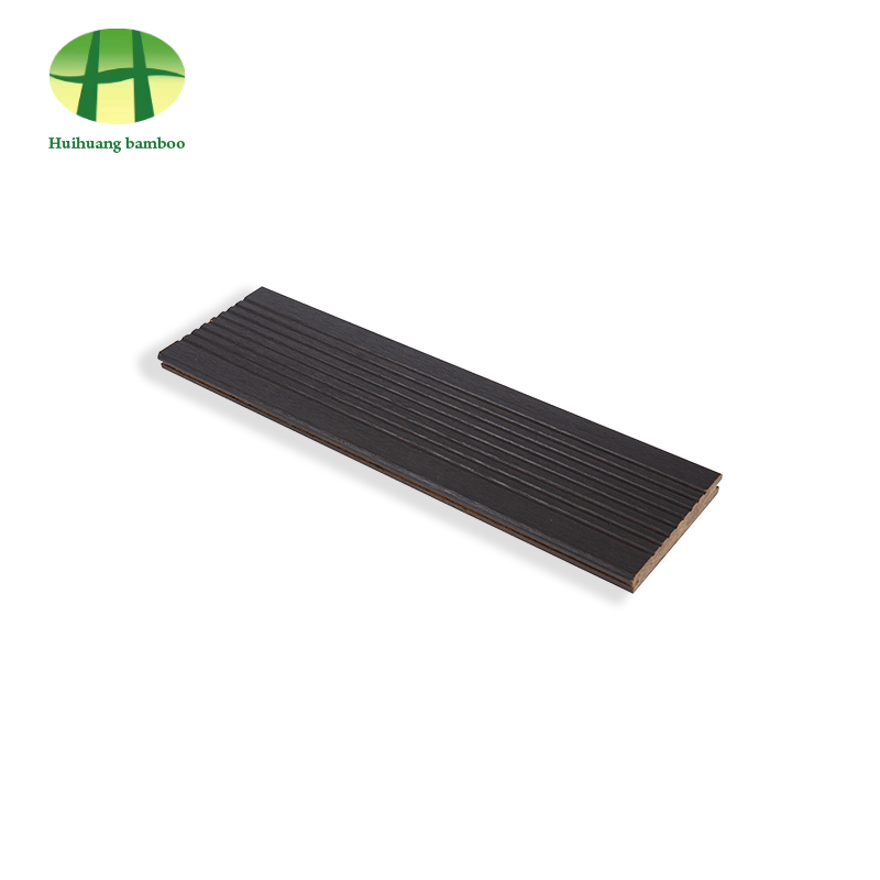 Lantai bambu warna berkarbonisasi