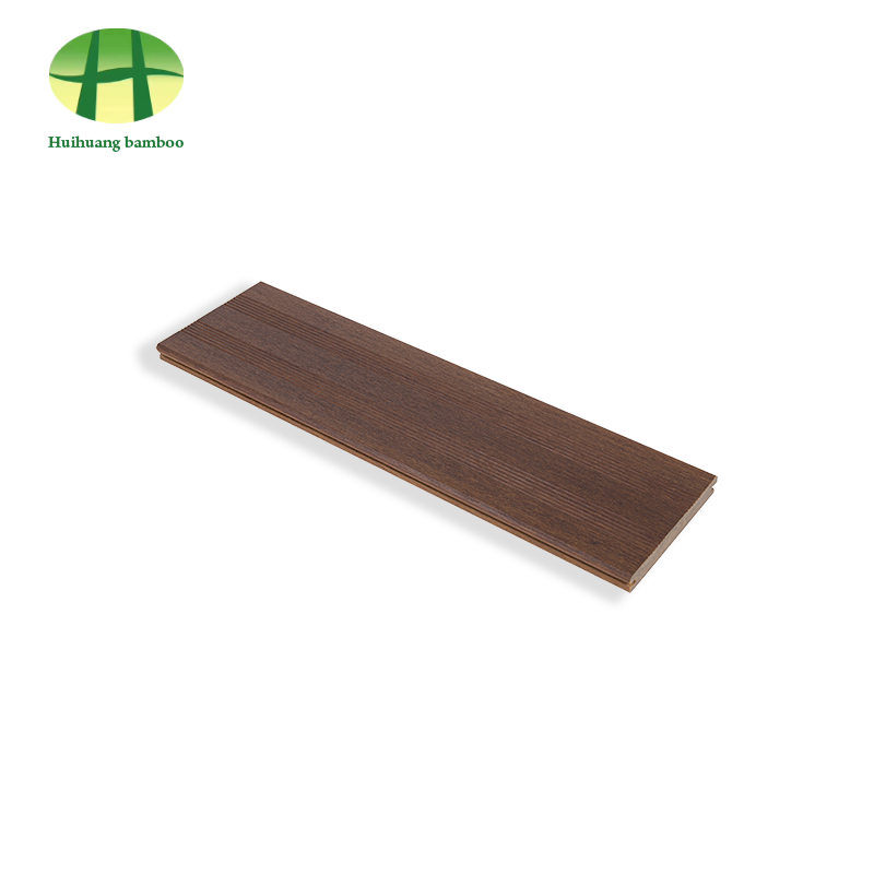 Lantai bambu warna kopi