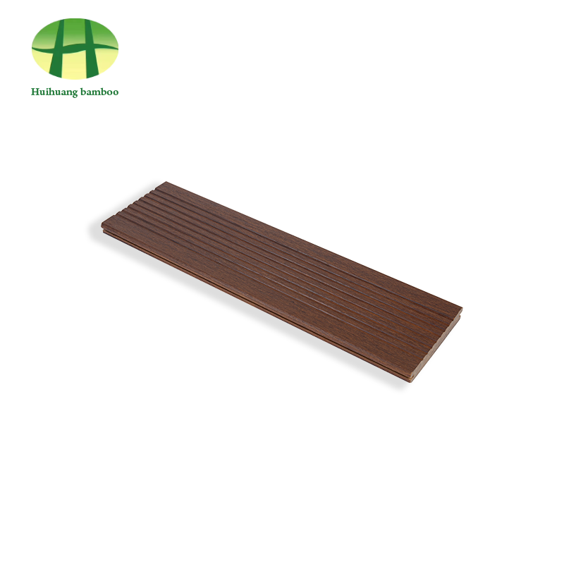 Lantai bambu warna kopi