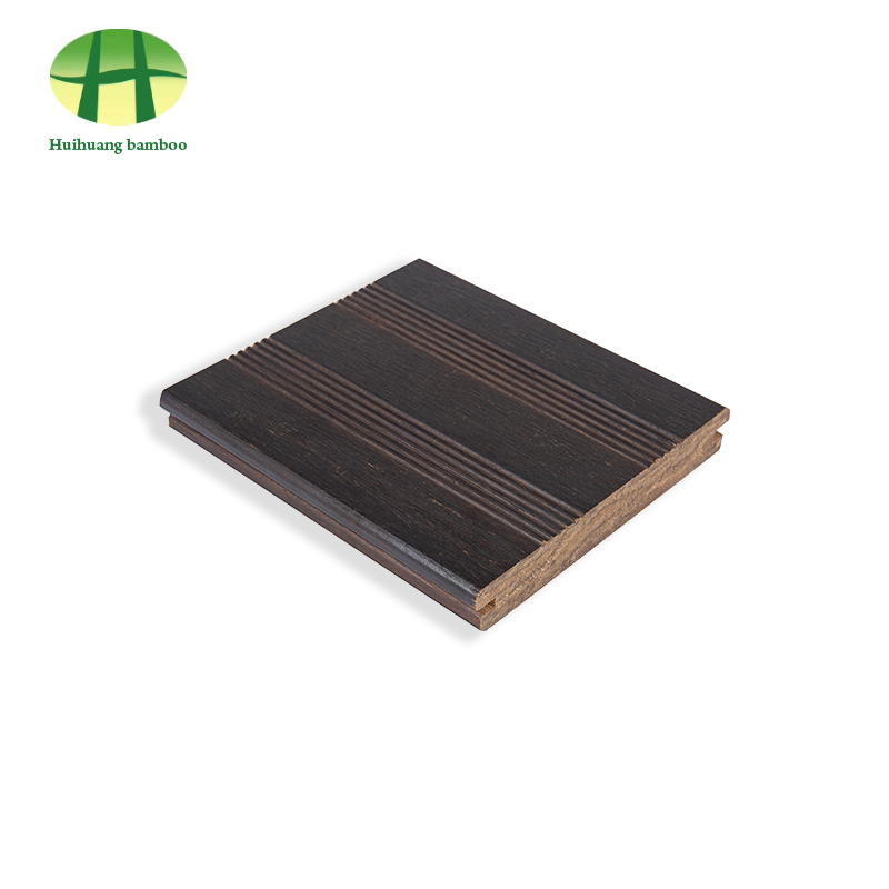 Lantai bambu garis ganda