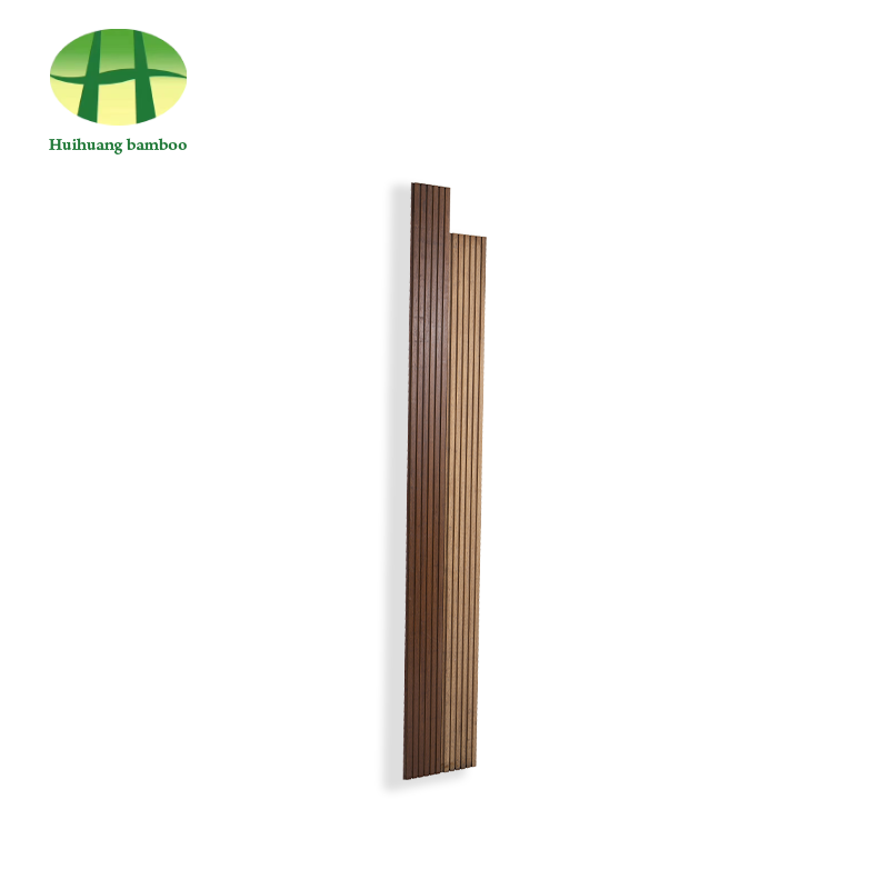 Lantai bambu alur besar