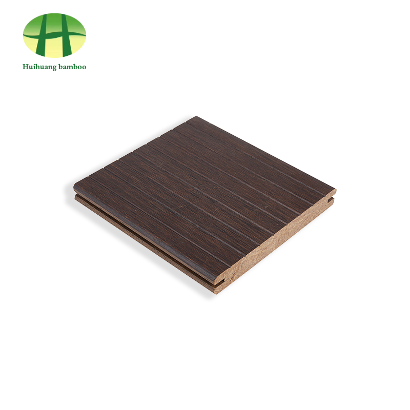 Lantai bambu alur kecil